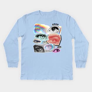 WOKE Eyes Kids Long Sleeve T-Shirt